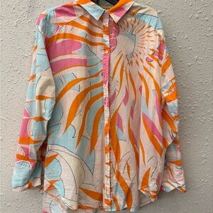 Anthropologie Abstract Patterned Shirt